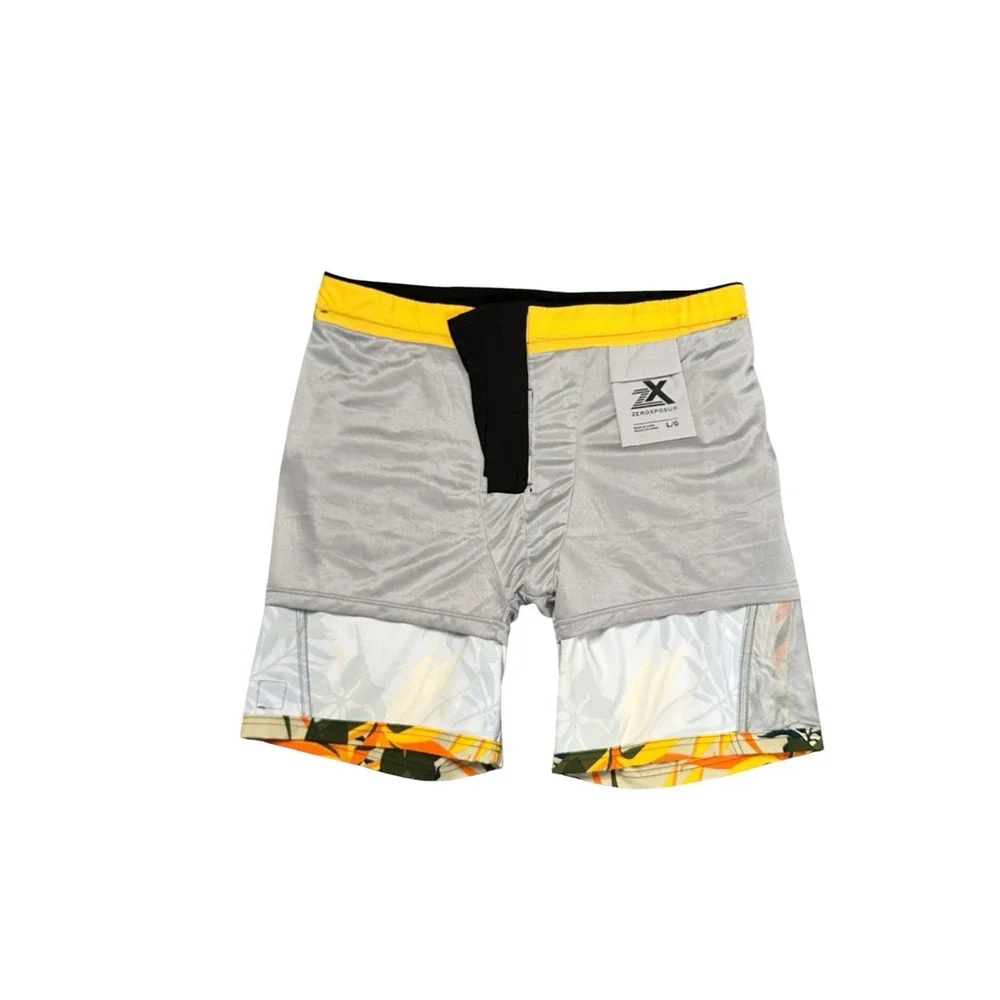 Zeroexposure Shorts Trunks Men's L Blue Tropical Lined Pocket Board Beach